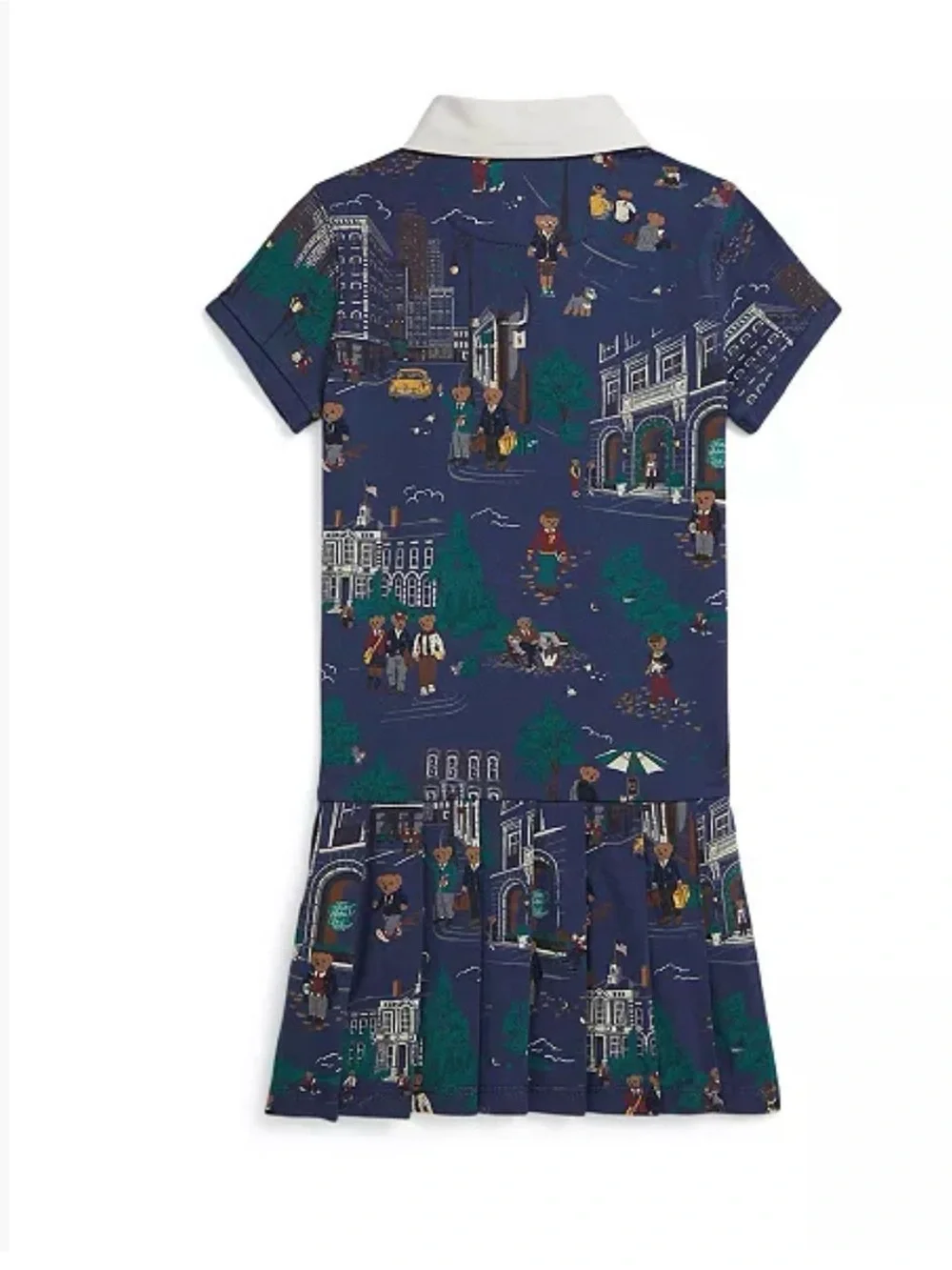 Polo Ralph Lauren Toddler and Little Girls Bear Jersey Rugby Dress 6